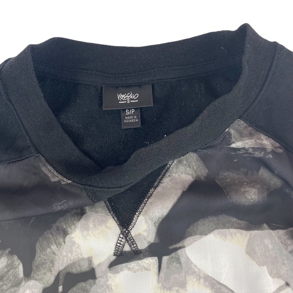 Mossimo Abstract Floral Crewneck Long Sleeve Top Size S - Picture 4 of 9